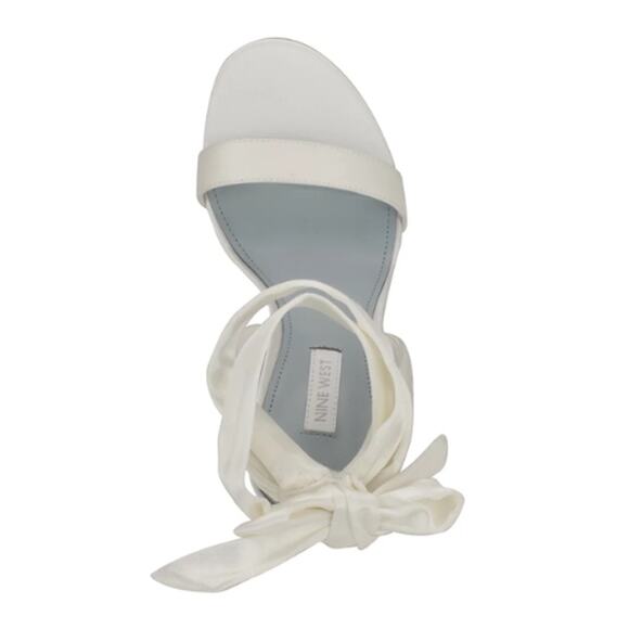 Nine West Women's Kelsie Ankle Wrap Sculpted Heel Sandals Size 6 - Picture 4 of 9